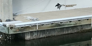 mounting jet ski dock to pier