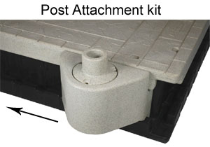 floating dock post attachment kit