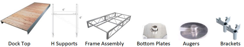  floating dock parts