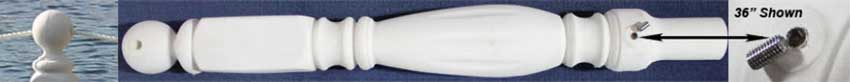 floating dock pole